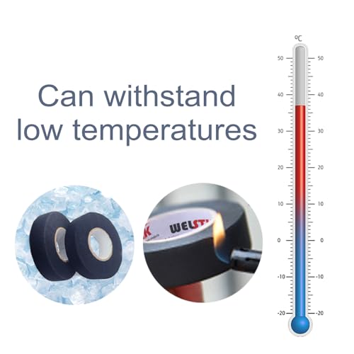 WELSTIK Kabelbaum Band 19mm*15m, 10 Pack- Premium-Gewebeband für elektrische Automobil, hervorragende Rauschunterdrückung und Kabel