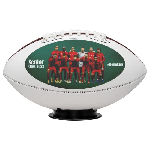 Personalized Football Team Quote for Son Nephew Sports Fans Customized To My Son Football Photo Game Accessories for Son from Dad Mom Custom Sports Ball Fans Picture Accessories