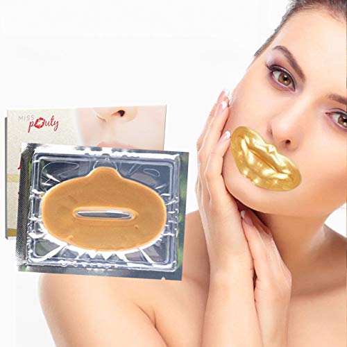 Gold Lip Mask x10 Collagen Hyaluronic Plumping Moisturising Soothing - Image 4