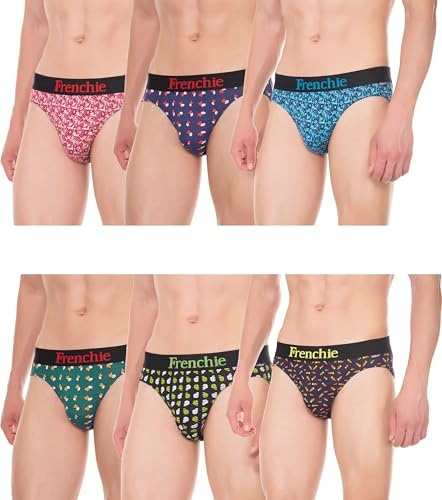 VIP Frenchie Outer Elastic Men's Cotton Briefs (Pack of 6)