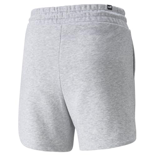 Image of Puma Women's ESS High Waist Shorts | Comfortable Cotton-Blend High Waist Knitted Shorts for Women | Ribbed Waistband | Ideal for Gym, Travel & Everyday Wear