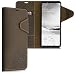 Produktbild kalibri Wallet Case kompatibel mit Sony Xperia 1 III - Hülle Leder - Handy Cover Handyhülle Kompass Vintage Braun