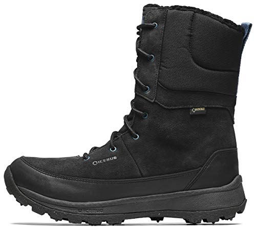 Icebug Mens Torne Bugrip Gtx Hiking Boot With Carbide Studded Traction Sole, Trueblack, 8.5 #TOP23