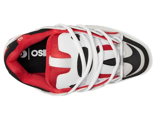 Osiris Men's D3 2001 Skate Shoe, Red/White/Grey, 112