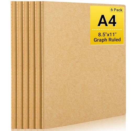 Carnet de composition A4 en kraft robuste et finitions soignées pour l'écriture