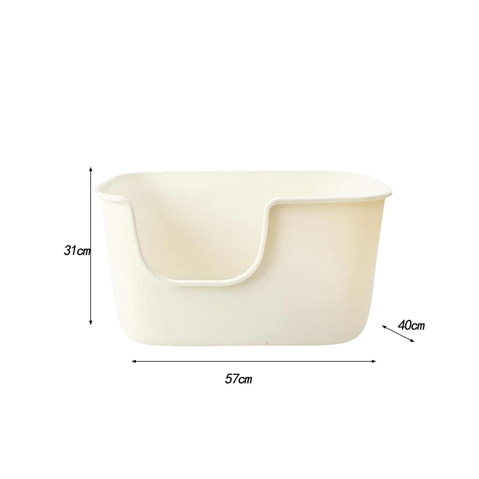 vaschetta per lettiera, Cassetta for lettiera for gatti con coperchio aperto Vasino for(White)