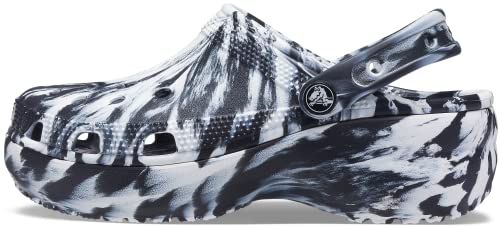 Image of Crocs Women Classic Platform Tie Dye Graphic Clog