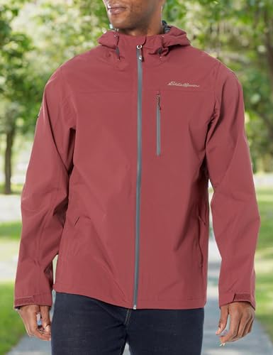 Image of Eddie Bauer mens Cloud Cap Stretch 2.0 Waterproof Rain Jacket