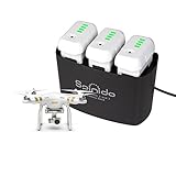 Spinido-9449 DJI Battery Dock for Phantom 2 and 3, Black