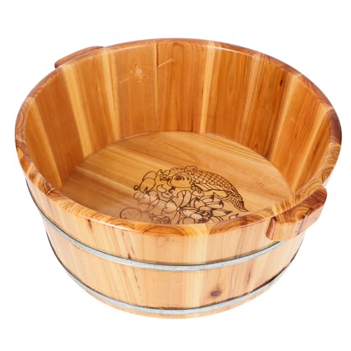 Balde de Madera para Remojar Pies 36x30x16 cm miniatura 3
