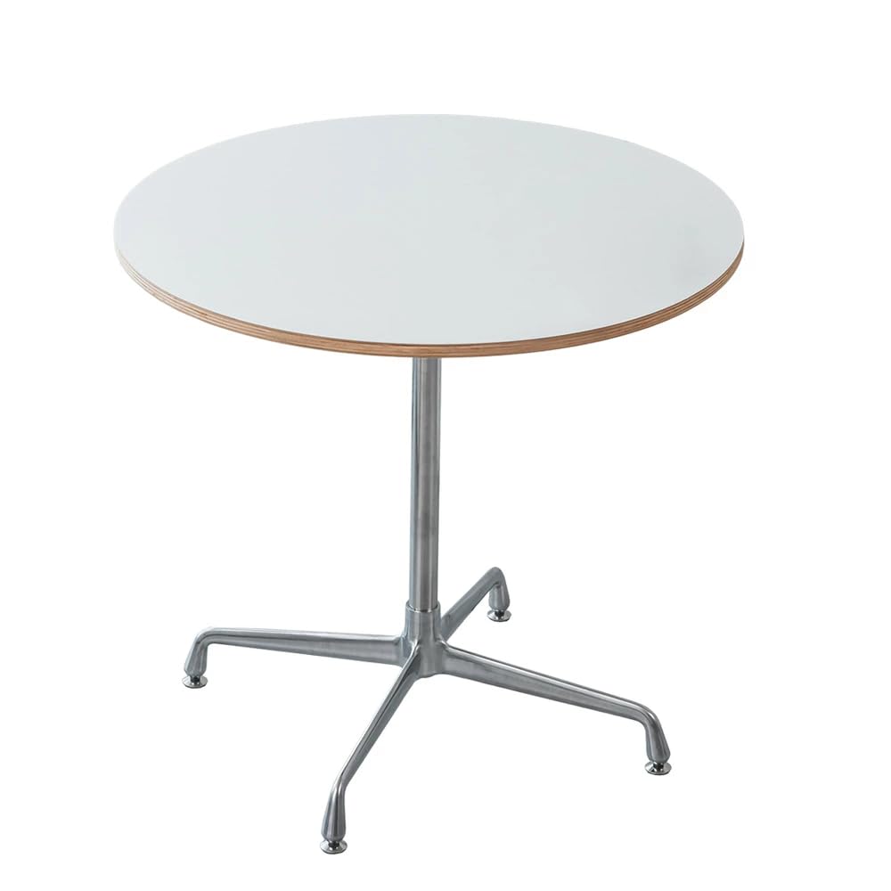 Amazon｜smoo カフェテーブル 円形 直径80cm ダイニングテーブル 丸 白