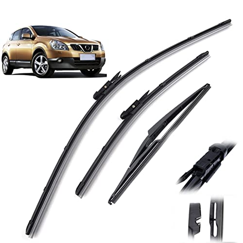 Essuie-glace Nissan Qashqai J10 sans traces sous la pluie battante