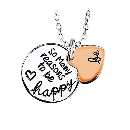 Preisvergleich Produktbild Majesto Inspirational Herz Halskette für Damen Mutter kleines Mädchen Teenager - Geschenk Schmuck Zubehör 18 Karat vergoldet