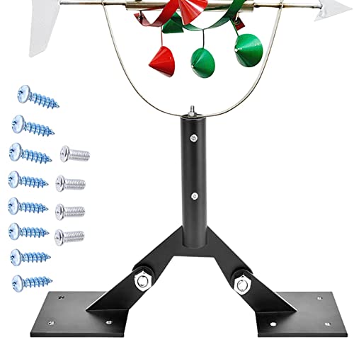 Garden Weathervane Steel Roof Mount with Hardware, Adjustable Weather Vanes Mount for Roofs, Weathervane Roof Mount, Thickened Steel Wind Vane Bracket, Wind Vane Roof Mount for Gardens, Lawns