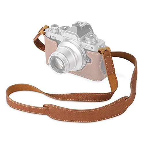 SMALLRIG Leder Kameragurt, Vintage Braun Echtleder Nacken Schulter Camera Strap für Canon, für Nikon, für Pentax, für Sony, für Fujifilm und für Digitalkamera - 3485