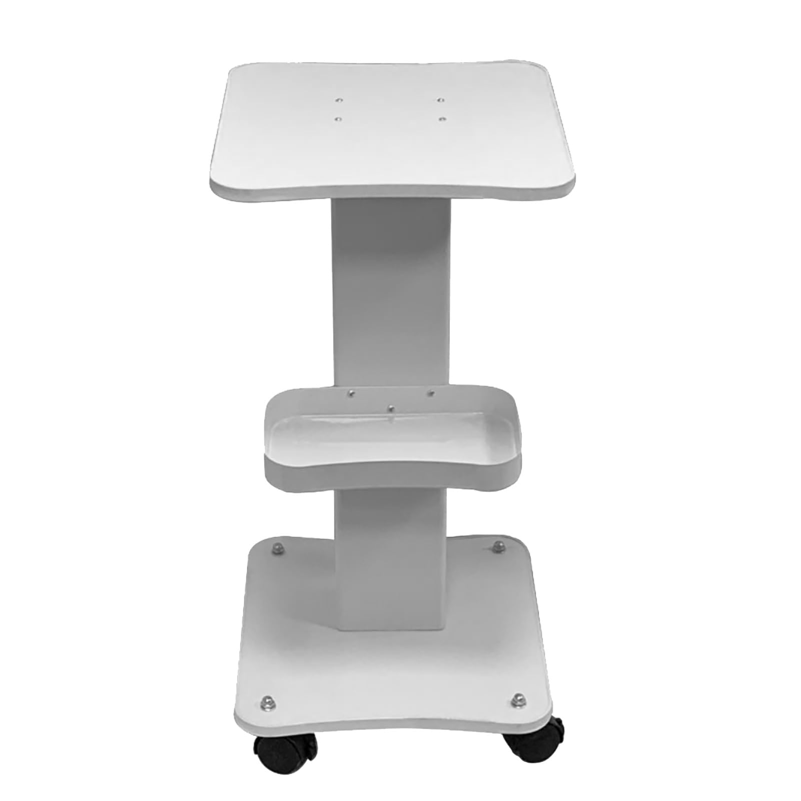 Chariot Mobile 4 Roues Avec étagères - Support Réglable Pour Matos Médical Ou Esthétique - Charge 15kg