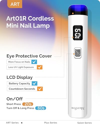 Set de 3 Brochas Acrílicas para Uñas con Luz UV Portátil miniatura 4