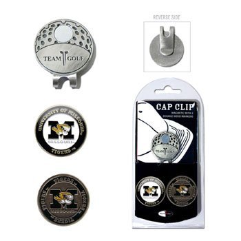 Missouri University Golf Hat Clip w/Two Double Sided Ball Marke