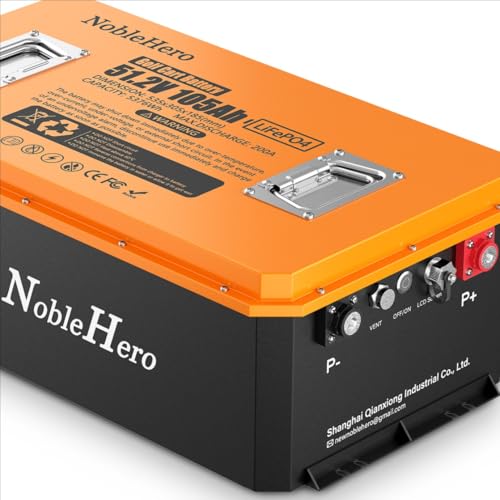 48V 105Ah Lithium Golf Cart Battery with BMS, Charger & App