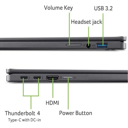 Image of Acer Chromebook Plus Spin 714 14 inch 2-in-1, Ultra 5 115U, 8GB DDR5, 512GB SSD | FHD+ Touchscreen Laptop, 2x Thunderbolt 4, Intel 8-Core, Convertible for Business, Students, Backlit, Gemini AI, Chrome OS