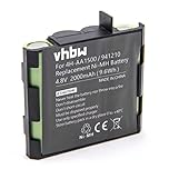 vhbw NiMH Batterie 2000mAh pour Appareil de médecine comme simulateur Musculaire Compex Fit 1.0, Fit 3.0, Full Fitness, FullFitness, Mi, Mi-Fitness