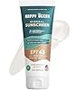Happy Ocean Reef Safe Sunscreen SPF 45 – Biodegradable Mineral Zinc Oxide Lotion, Water Resistant, Travel Size 2.5 oz, Face & Body