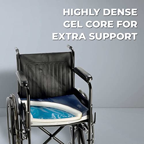 Mobb Wheelchair Gel Seat Cushion For Long Sitting, 20" #TOP5