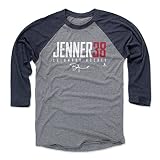 500 LEVEL Boone Jenner Tee Shirt (Baseball Tee, Large, Navy/Heather Gray) - Boone Jenner Columbus Elite WHT