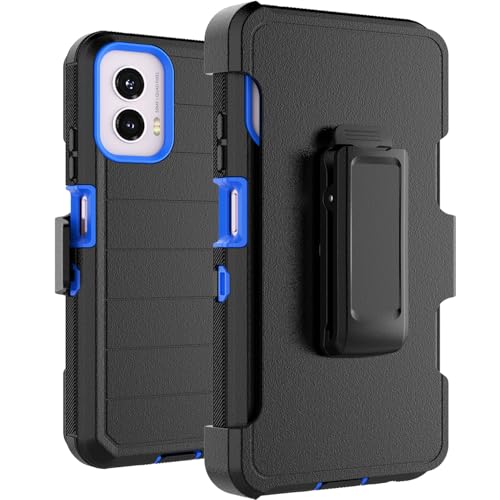 Takfox Funda para Moto G Power 5G 2024, para Motorola G Power 2024 5G con clip para cinturón, funda para teléfono [protector de pantalla integrado] con soporte, resistente, a prueba de golpes, a