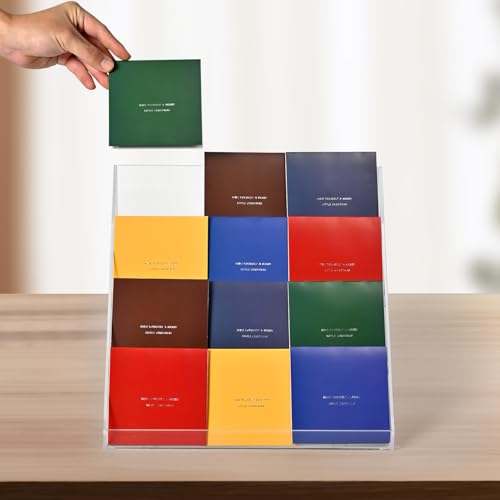 PecMuikee Greeting Card Display, 4 Tiers Clear Acrylic Sticker Display Stand for Vendors Retail, Display Photo Stand for Counter Tabletop Display Supplies, 1 Set by PecMuikee - Image 9