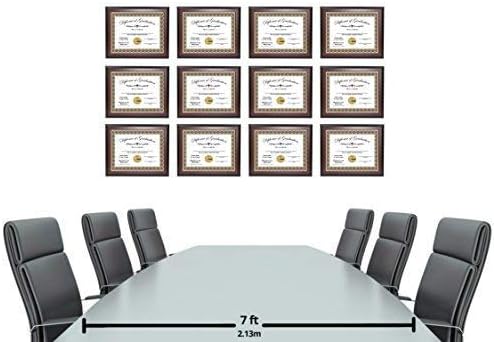 Creative Picture Frames 8.5X11Mh Mahogany Finish Diploma Frame Displays 8.5 By 11-Inch Certificate, Graduation, University, Diploma Frames With Stand & Installed Wall Hanger
