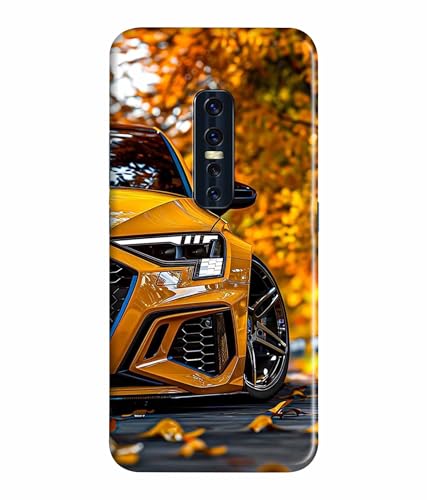 Image of Racing Car Rider Printed Hard Back Case Cover & Compatible for Vivo V17 Pro (Multicolor) - D1815