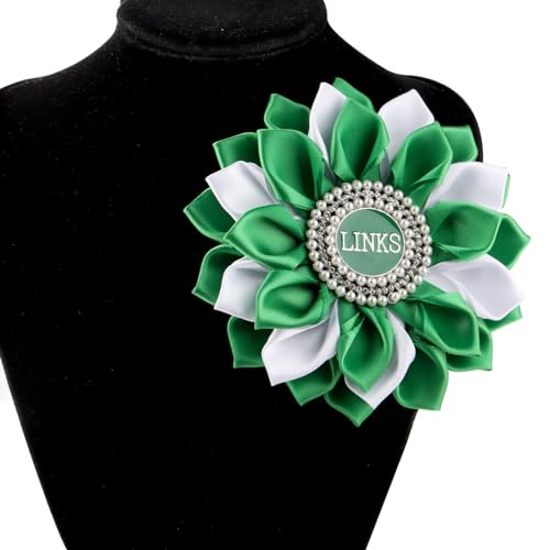 Image of CENWA Sorority Brooch Gift Green Sorority Sister Flower Brooch Pin Greek Sorority Gift for Women