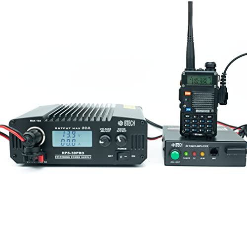 BTECH RPS-30PRO 30 Amp Regulated Universal Compact Bench Power Supply, AC-to-DC Power Convertor, 13.8V (9~15VDC Adjustable) with Noise Offset Adjustment, Includes Multiple Power Connections by BTECH - Image 7