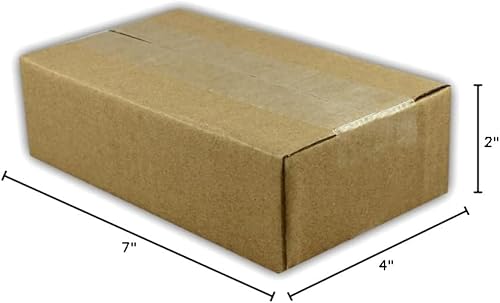 Miniatura 6 de EcoSwift - 200 cajas de embalaje de cartón corrugado de 7 x 4 x 2 pulgadas, cajas de envío de mudanza, cajas de 7 x 4 x 2 pulgadas