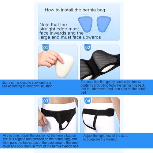 Faja inguinal para hernia ajustable para hombre talla M miniatura 3