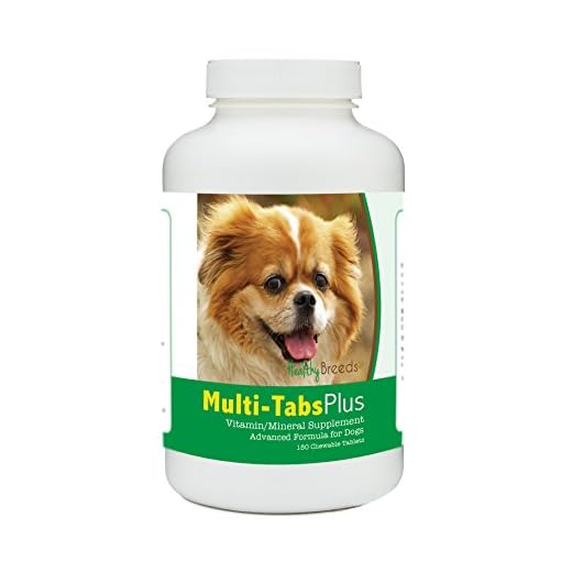 Healthy Breeds Tibetan Spaniel Multi-Tabs Plus Chewable Tablets - The Vitamins & Minerals Your Dog Needs to Support Better Health from The Inside Out - 180 Count