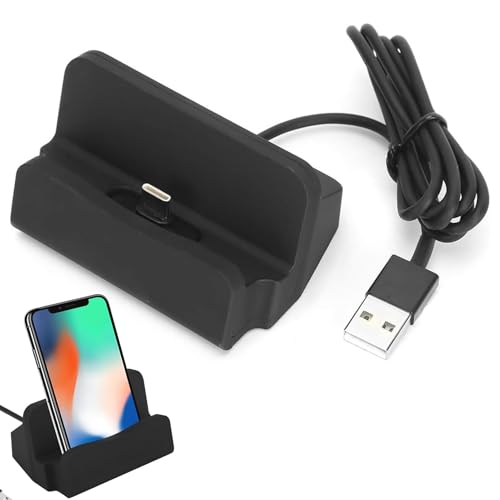 Estación de carga con cable de 1 m, soporte para teléfono móvil para el escritorio, estación de carga Samsung, cargador de mesa, compatible con Samsung Galaxy S10 S9 S8, Huawei P20 Pro y otros