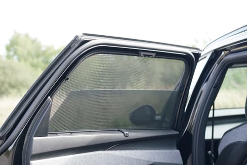 Satz Car Shades (Hintertüren) kompatibel mit Peugeot 5008 III 2024- (2-teilig) Passgenaue Sonnenschutzblenden