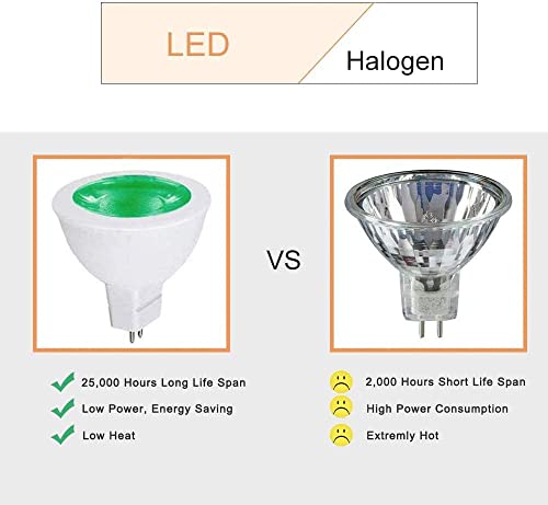 Makergroup Mr16 Green Led Bulbs Gu5.3 Bi-Pin Led Spotlights 3W 12Vac/Dc Low Voltage Led Lamps For Outdoor Landscape Lighting And Holiday Lighting 6-Pack #TOP4
