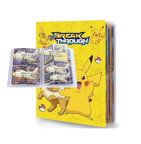 Card Scrapbook, Trading Cards Booklets 4 Pockets, Card Folder Card Book, 30 Pages Can Hold 240 Cards (A-03)