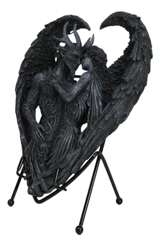 Escultura decorativa Demonio y Lilith 9 pulgadas miniatura 2