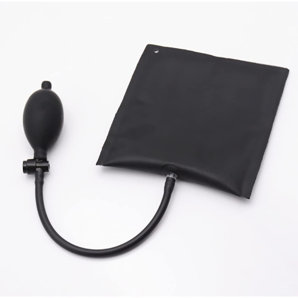 Bomba de cuña de aire, paquete de alineación de cuña de aire inflable TPU para puerta de coche abridor de puerta para puertas ventanas herramienta de instalación negro 15 x 16 cm