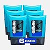 Gillette After Shave Gel for Men, Aftershave for Men, After Shave Lotion for Men, Calms, Soothes and Refreshes Sensitive Skin, Light Fragrance, 2.5 oz, Pack of 6, After Shave Cologne Men, Aftershave
