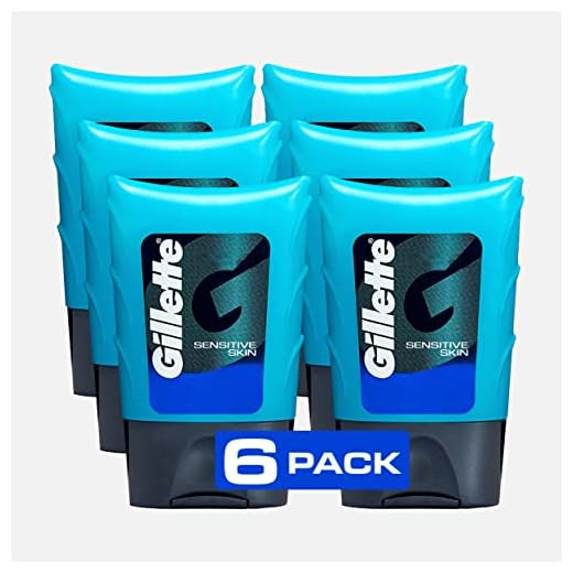 Gillette After Shave Gel for Men, Aftershave for Men, After Shave Lotion for Men, Calms, Soothes and Refreshes Sensitive Skin, Light Fragrance, 2.5 oz, Pack of 6, After Shave Cologne Men, Aftershave