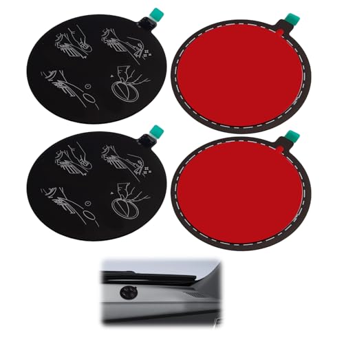 Shingidea 4 Pcs Dashboard Mount Pad with 3M Adhesive,77mm Diameter Suction Cup for Phone Holder and GPS Mount, Black Universal Dash Cam Disk 7cm Adhesive Base Car Accessories Mounting Solution