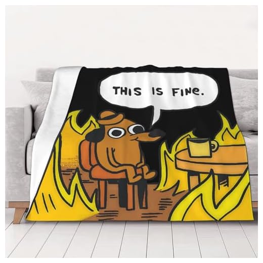 This is Fine Throw Blanket Dog Fire 50"x40" Cover with Anti-Pilling Fleece for Sofa Bed Room Decor Lathe Camping Stays Warm and Cozy in All Seasons