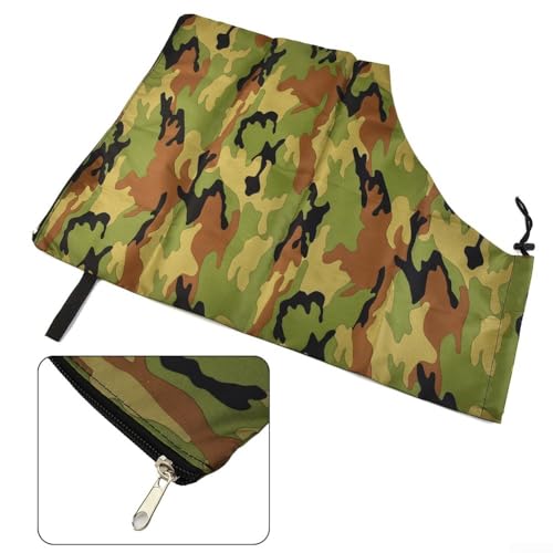 Accesorio de aspiración de hojas para mantenimiento del césped diseñado con roscas especiales para mejorar la resistencia (camuflaje)