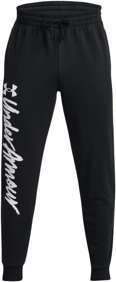 Under Armour Mens Rival Fleece Graphic Joggers - Image 5