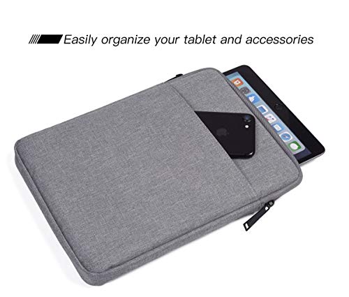 Image of Tablet Sleeve Case for 11 inch Samsung Galaxy Tab A9+ / Galaxy Tab S6 Lite, iPad Air M4 M3, Pro 11 M5,iPad 9 /8 /7 10.2 Bag, Light Grey